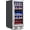 As shown, variant on Rugerasy 96 Cans Built-in Beverage Refrigerator and Cooler,Adjustable Shelves & LED Lights,Freestanding Beverage Cooler with Glass Door,Under Counter Beer Fridge for Home Office,As shown