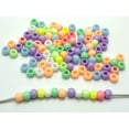 thumbnail image 6 of U8MO 500 Mixed Pastel Color Acrylic Round Pony Beads 6X4mm for Kids Craft Kandi Brace, 6 of 8