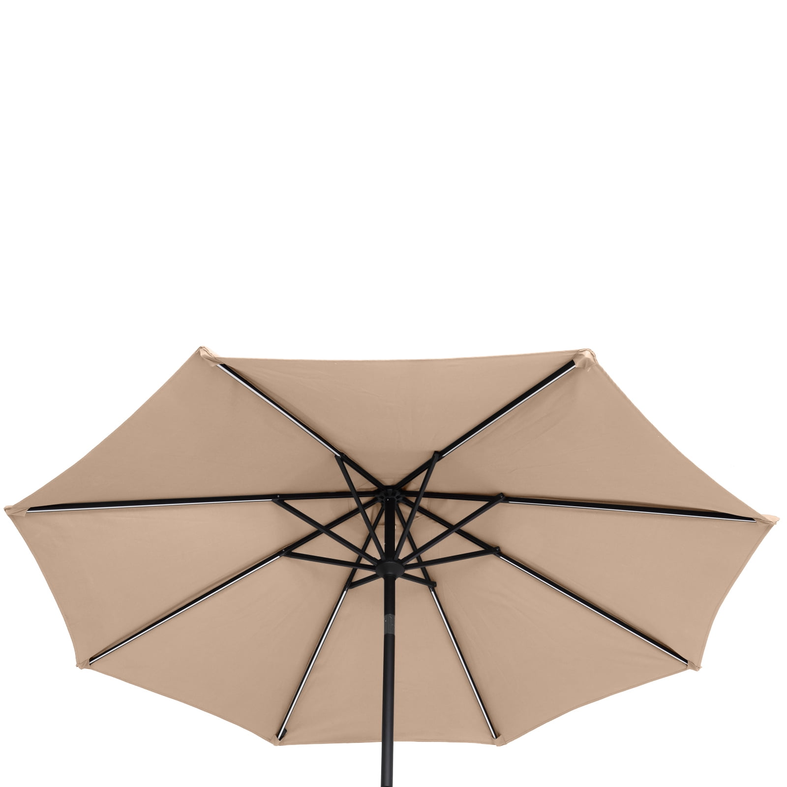 Kepooman 9FT Round Patio Umbrella, Outdoor Market Table Umbrella with Strip Light for Garden, Lawn, Backyard & Pool, Without Base, Top Color Kepooman 9FT Round Patio Umbrella, Outdoor Market Table Umbrella with Strip Light for Garden, Lawn, Backyard & Pool, Without Base, Top Color