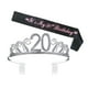 thumbnail image 5 of GOOHOCHY 1 juego de peineta para el cabello con corona de diamantes de imitación número 20 y faja con estampado de letras, decoración para la cabeza, tiara, accesorio para la cabeza, decoración de, 5 of 7