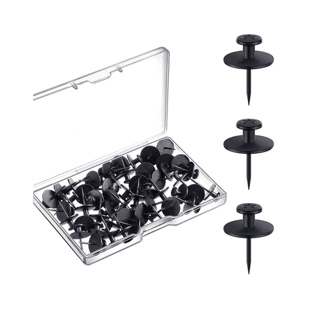 30 Pieces Double Headed Picture Hangers Nails Small Head Thumb Tacks Wall Hanging Picture Photo Hanging Hook Pins