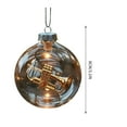thumbnail image 2 of Musical Harmony Christmas Ornament Balls ,Handcrafted Keepsake Gift for Musicians,Band Members,2D Xmas Tree Clear Ball Decorations with Guitar,Piano,Violin Saxophone Musical Tree Decoration, 2 of 7