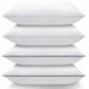 thumbnail image 1 of Juego de 4 almohadas para dormir tamaño Queen, almohadas refrescantes de calidad de hotel de lujo, relleno alternativo de plumón súper suave para quienes duermen de lado, boca arriba y boca abajo, 1 of 6