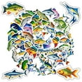 thumbnail image 6 of 35pcs Colorful Fish Stickers Animal Stickers Marine Stickers for Laptops Suitcases Notebooks, 6 of 9