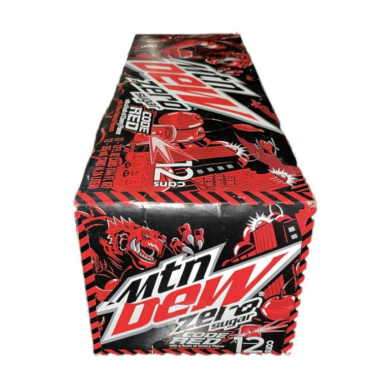 $RED$ MONEY SOUTH KOAST DROP 12インチ　G-RAP saney Mtn Dew Code Red Cherry Flavor, 12 oz Cans, Pack of 12