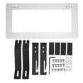 thumbnail image 1 of License Plate Mount Bracket, Aluminium Alloy Rustproof Stable  License Number Plate Frame  For Automotive Silver, 1 of 8
