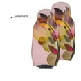 thumbnail image 6 of XMXT 2Pcs Car Seat Cover Decor Protector, Boho Golden Leaf Print Front Seat Covers for Cars SUVs, Universal Fit, 6 of 9