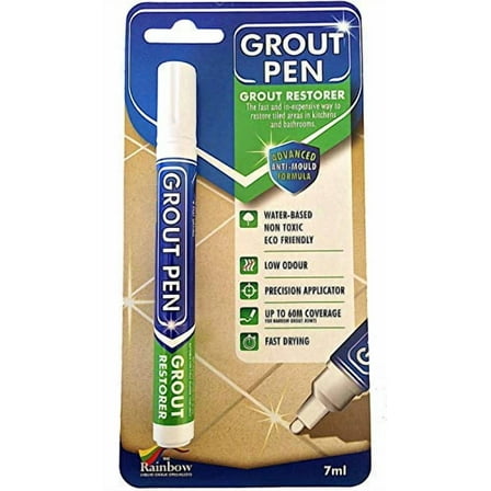 Grout Pen White - Ideal to Restore the Look of Tile Grout Lines