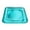 Blue, variant on Square Inflatable Floating Drink Tray – 23.6" Pool Ice Bar with Leakproof Design, Stable Serving Cooler for Summer Pool Parties, BBQs & Picnics, Portable Beverage Float with Drain Hole