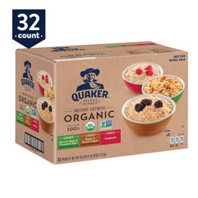 quaker oatmeal packets instant organic variety pack oats bobs rolled gluten mill thick oz