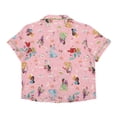 thumbnail image 6 of Disney Princesses Women's Notch Collar Button-Down Shirt and Shorts Sleepwear Set -XL, 6 of 7