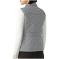 thumbnail image 5 of Puffer Vests for Women Quilted Jacket Sleeveless Full Zip Up Warm Winter Coats with Pockets, 5 of 9