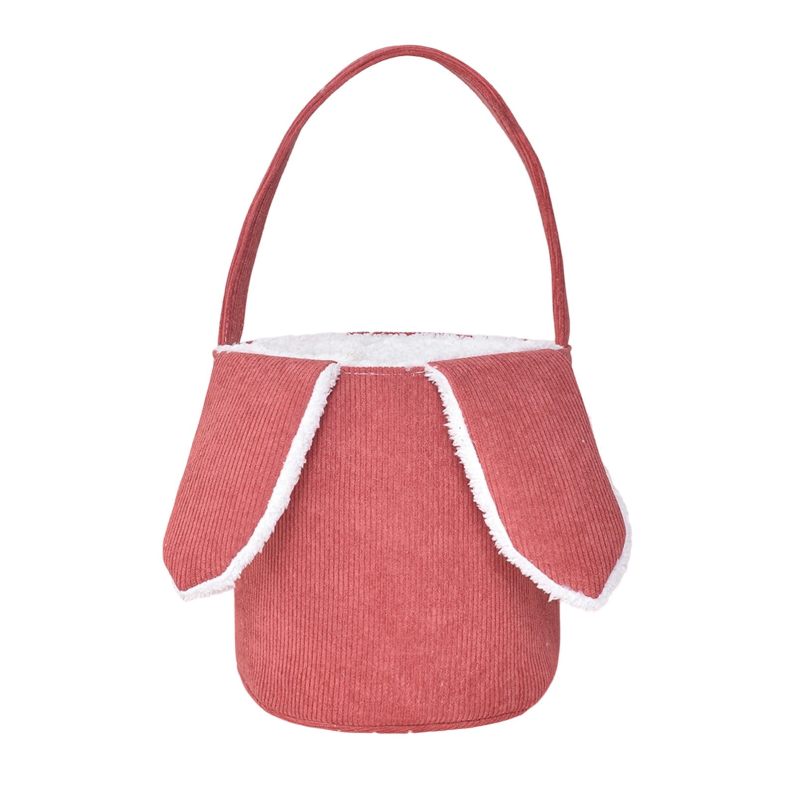 Lunxisen 4 Pcs Corduroy Fleece Easter Basket Stuffers Holiday Gift Bag Candy Pouch Kids Party Favor