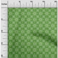 thumbnail image 2 of oneOone Velvet Green Fabric Asian Ornamental Tile Craft Projects Decor Fabric Printed By The Yard 58 Inch Wide, 2 of 4