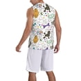 thumbnail image 2 of Honeii Colorful Poodle Dog print basktball shirt for men and women, Unisex basketball jersey for Theme party-Medium, 2 of 6