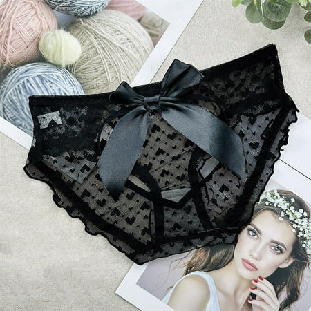 

Aayomet Panties For Women Womens Lace Panties Thin Strap Transparent Sexy Seamless Panties Black One Size