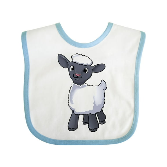 Inktastic Cute Little Lamb Boys or Girls Baby Bib