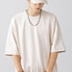 thumbnail image 4 of Camiseta de manga corta para hombre, tendencia de moda urbana, Top holgado con estampado de letras en 3D, cuello redondo, 4 of 8