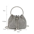 thumbnail image 2 of MMYGU Bling Crystal Rhinestone Purse for Women,Drawstring Sparkly Clutch Handbag Tassels Crossbody Bag for Evening Wedding Party Prom, 2 of 8