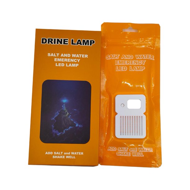 Lámpara de emergencia de agua salada LED Lámpara de ahorro de energía portátil de 50LM para pesca nocturna