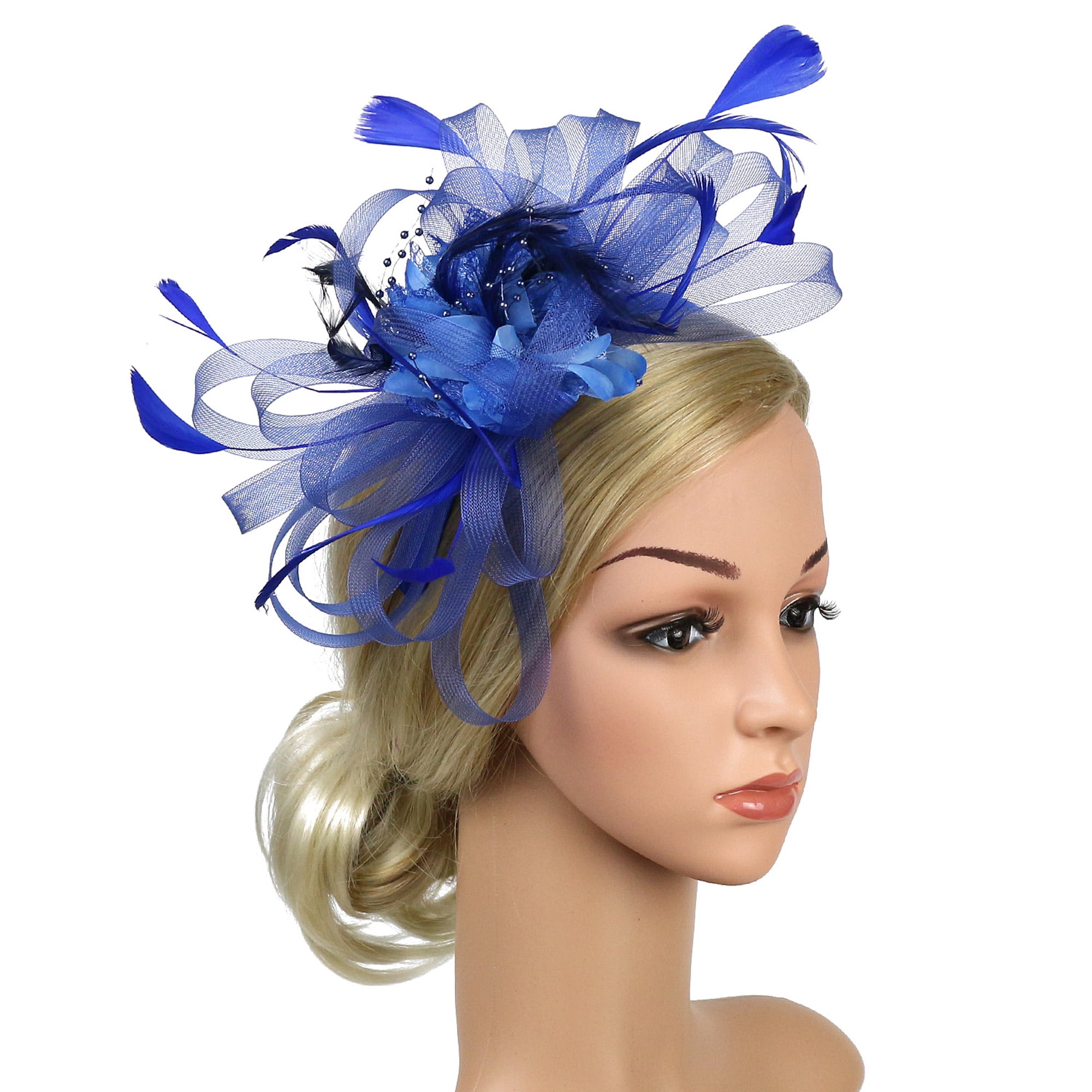 Gwiyeopda Cocktail Party Hat Women Sinamay Fascinator Wedding Church