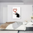 thumbnail image 2 of ARTCANVAS Love Rat Canvas Art Print by Banksy - Size: 40" x 26" (1.50" Deep), 2 of 9