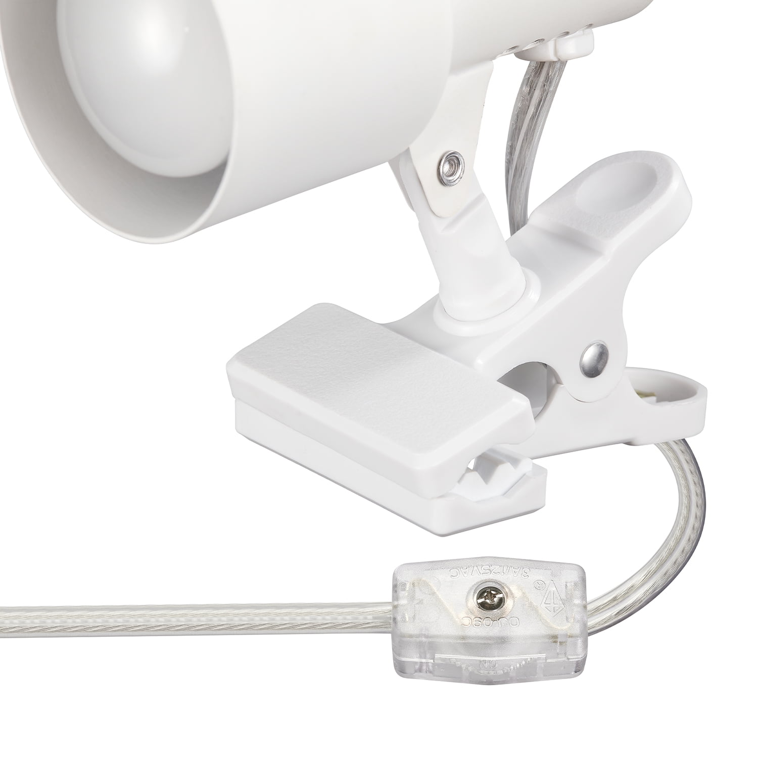 Globe Electric Jojo 5.5" Matte White Clip-Arm Desk Lamp, Bulb Included, 52965