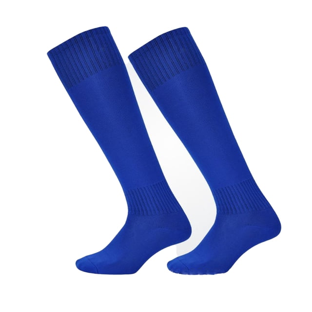 Qarigey Calcetines deportivos de fútbol sobre la rodilla toalla de algodón inferior béisbol adultos hombres calcetín antideslizante moda calcetería Medias Azul Qarigey AP012985-01