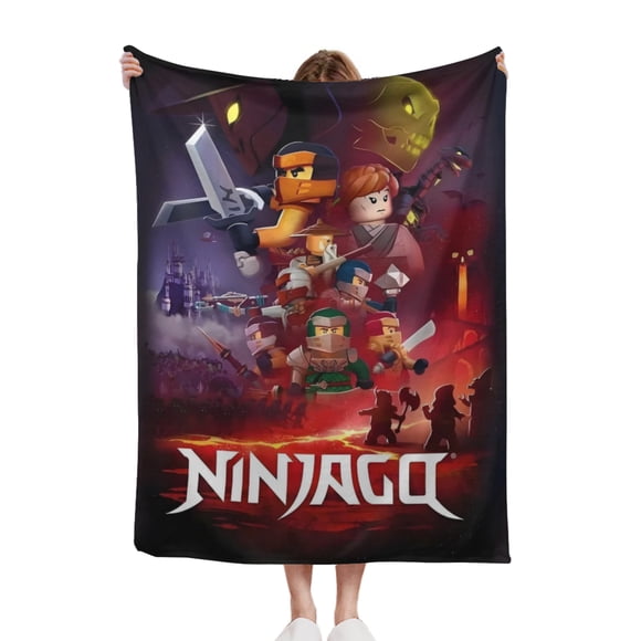Unisex Ninjago TOGETER Soft Comfort Flannel Blanket Throw For Sofa Couch Bed Travel Kids Gifts Size 40x50 Inch