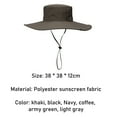 thumbnail image 7 of Bucket Hat Wide Brim UV Protection Polyester Packable Quick Dry Fishing Hat for Fishing, 7 of 7