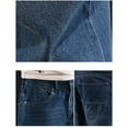 thumbnail image 6 of UVEASISHA Big and Tall Cargo Jeans for Men Solid Denim Loose Wide Leg Pants Baggy Casual Straight Cargo Pants Streetwear Trousers with Pockets Light Blue S, 6 of 9