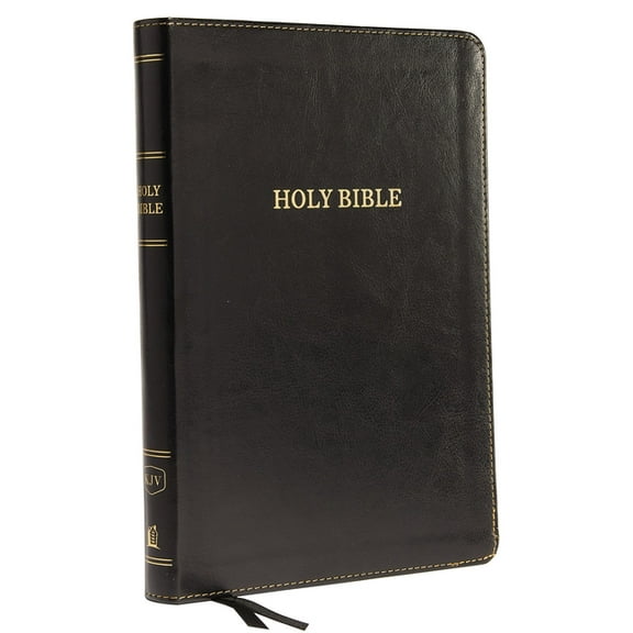 KJV, Thinline Bible, Large Print, Imitation Leather, Black, Red Letter Edition, (Hardcover)