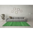 thumbnail image 3 of Ahgly Company Indoor Round Abstract Emerald Green Modern Area Rugs, 6' Round, 3 of 4