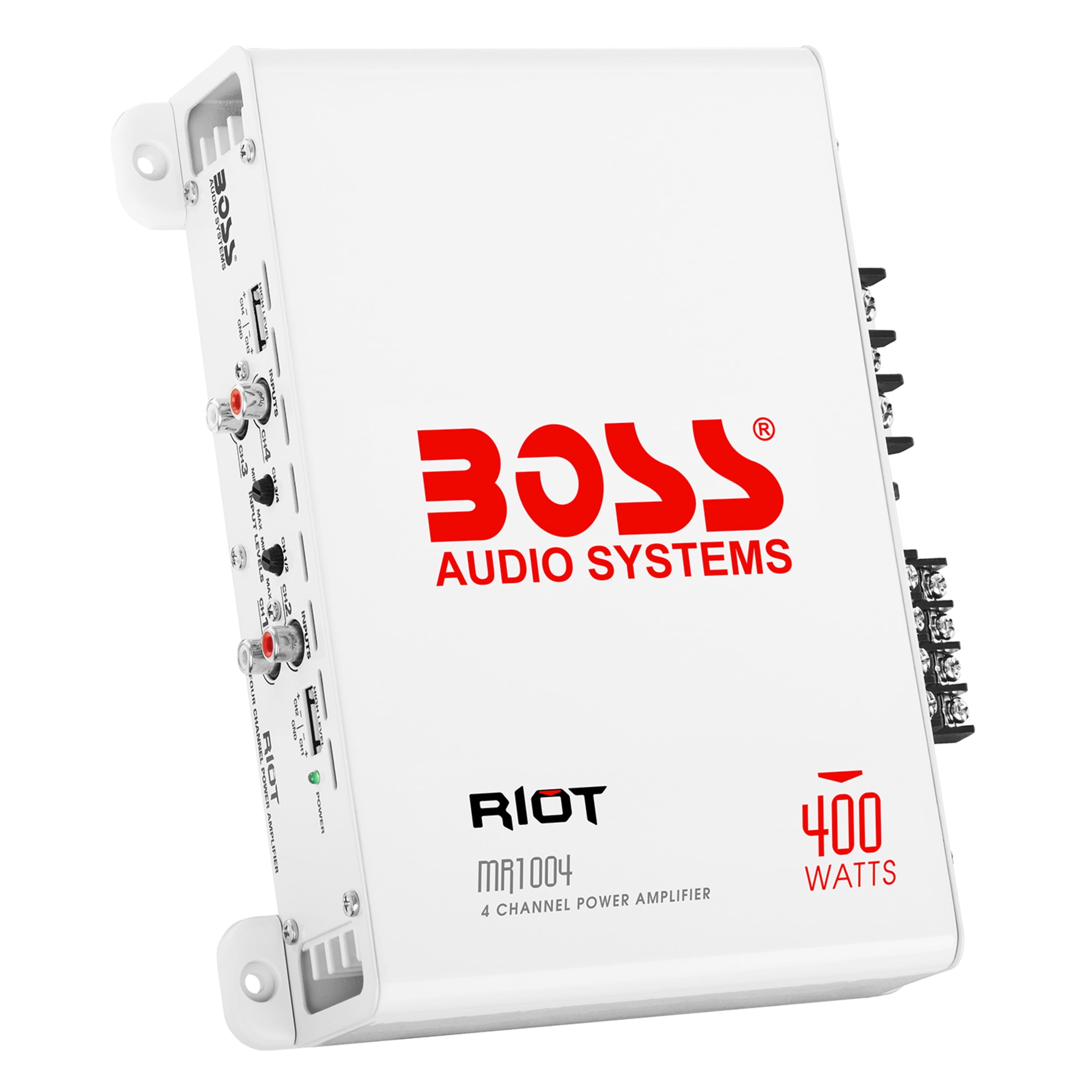 New BOSS AUDIO Riot MR1004 400 Watt 4 Channel Marine Power Amplifier Amp Mosfet