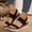 Black, variant on Viluyesy Wedge Sandals for Womens, Ankle Strap Open Toe Wide Width High Heels Casual Shoes Red
