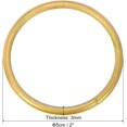 thumbnail image 2 of PATIKIL 2 Inch Round Metal Floral Hoop, 2 Pcs Gold Wreath Macrame Frame for Wedding Geometric Decor Party Wall Hanging, Gold Tone, 2 of 5