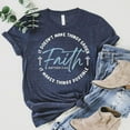 thumbnail image 2 of Love in Faith | Faith Short Sleeve | Heather Navy | Christian T-Shirts for Women | Faith Based Apparel |Christian Gifts, 2 of 7