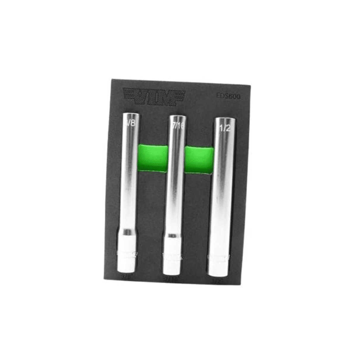 VIM Tools 3 Piece 3/8 Inch Drive Extra Deep 6 Point SAE Socket Set