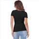 thumbnail image 3 of Camiseta Ajustada Acanalada para Mujer, Color Negro, Talla M, 3 of 9