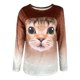 thumbnail image 4 of ICHUANYI Clearance Women's Fashion Casual Round Neck Print Casual Long Sleeve T-Shirt(Gold, M) ICHUANYI WER2023081106874, 4 of 4
