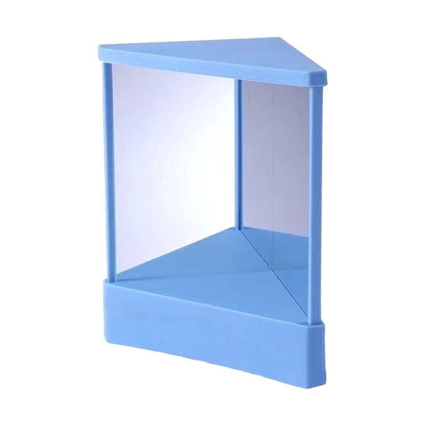 Espejo retrovisor sin marcha atrás, espejo invertido, uso versátil, suave, transparente, espejo real ME azul