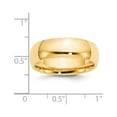 thumbnail image 2 of Primal Gold 14 Karat Yellow Gold 7mm Standard Comfort Fit Wedding Band Size 5, 2 of 9