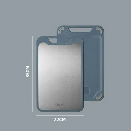 

304 Stainless Steel Cutting Board Double-Sided Chopping Board Kitchen Fruit Cutting Board Kitchen Rolling Chopping Board