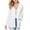 White, variant on Women Lightweight Summer Cardigans Open Front Casual Solid Color Long Sleeve Knit Sweater Cover Up with Pockets