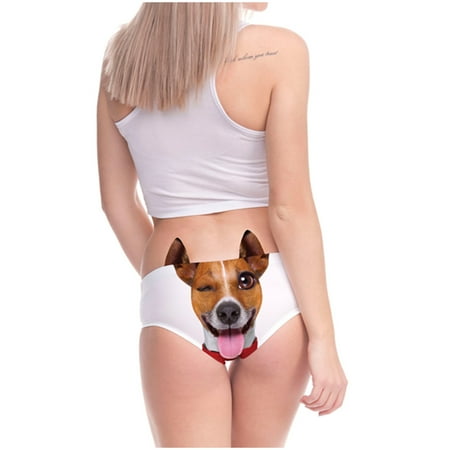 

Seamless Underwear for Women Cute Quirky Animal Pattern Breathable Panties Ladies Low Waist Briefs Underpants