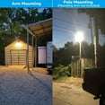 thumbnail image 2 of 2 Pack LED Barn Light, Dusk to Dawn Flood with Photocell, Outdoor Security Area Lights Lighting, ETL & FCC Listed, IP65 Waterproof, Aluminum Housing, 110-277V, 3000K Warm White, 2 of 7