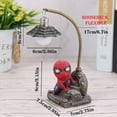 thumbnail image 3 of Spider Superhero Streetlight LED Mood Light Desk Lamp Night Light, Superhero Night Light 7 Inches White Light Home Decor Cool Stuff Christmas Birthday Gifts for Kids Boys Girls, Desk Decor for Men, 3 of 5