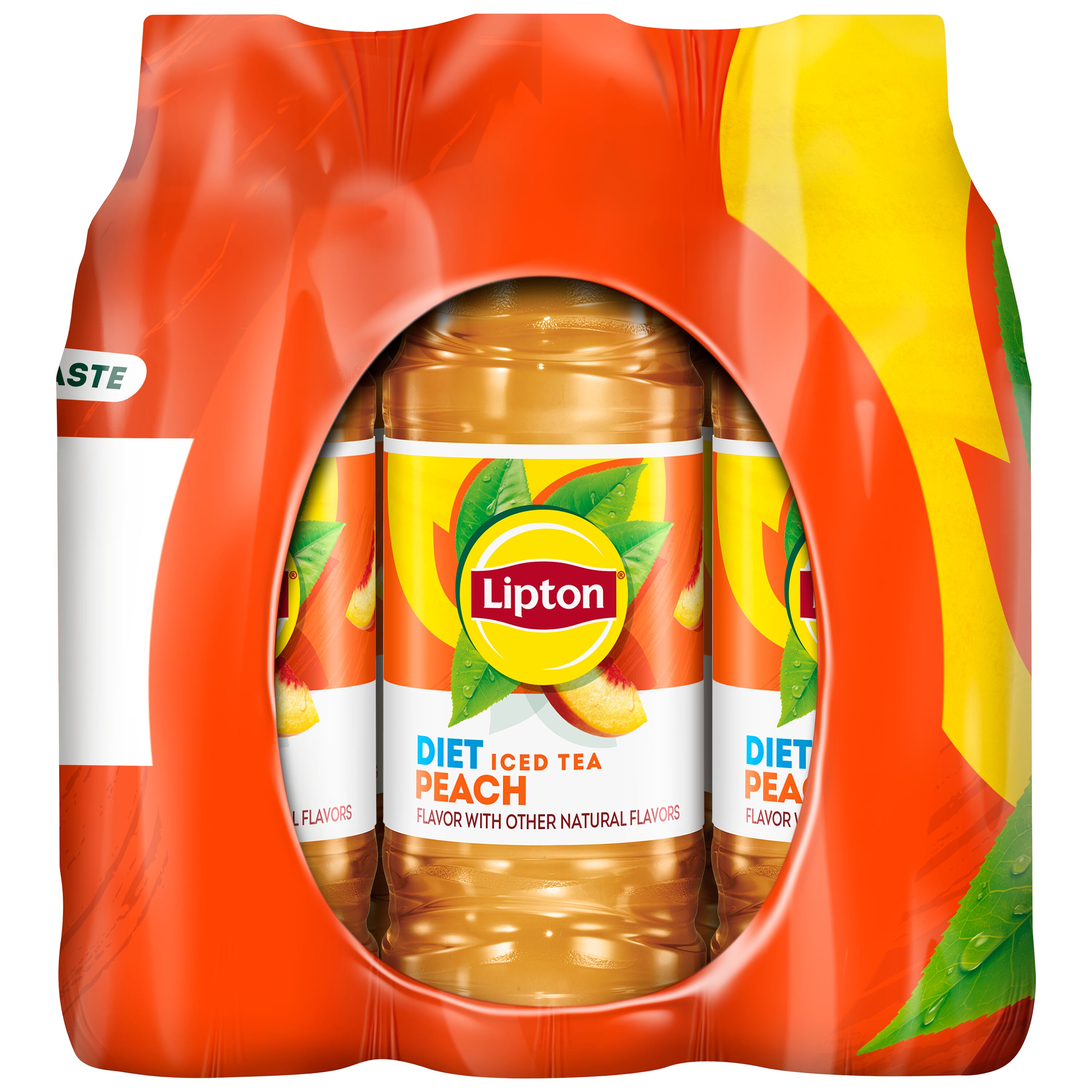 Lipton Diet Peach Iced Tea, 16.9 fl oz, 12 Pack Bottles - image 3 of 6
