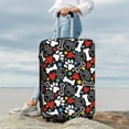 thumbnail image 7 of Disketp Cute Puppy Footprints Elastic Travel Luggage Cover Travel Suitcase Protective Cover For Trunk Case Apply To 18''-32'' Suitcase Cover-Small, 7 of 7