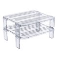 thumbnail image 5 of HLONK Stackable Freezer Shelf Clear Plastic Storage Rack Organizer, 5 of 5